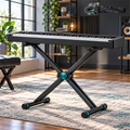 Edihsa™ Double-Braced X-Style Keyboard Stand branded main image