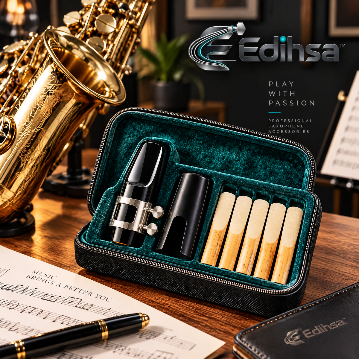 Edihsa™ Alto Saxophone Mouthpiece Accessory Set detail image 3