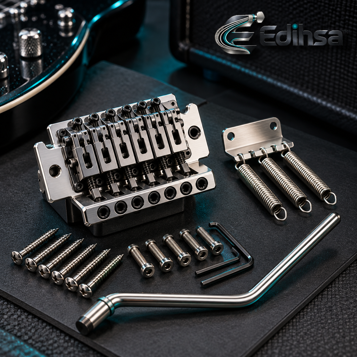Edihsa™ Electric Guitar Tremolo Bridge Kit branded main image